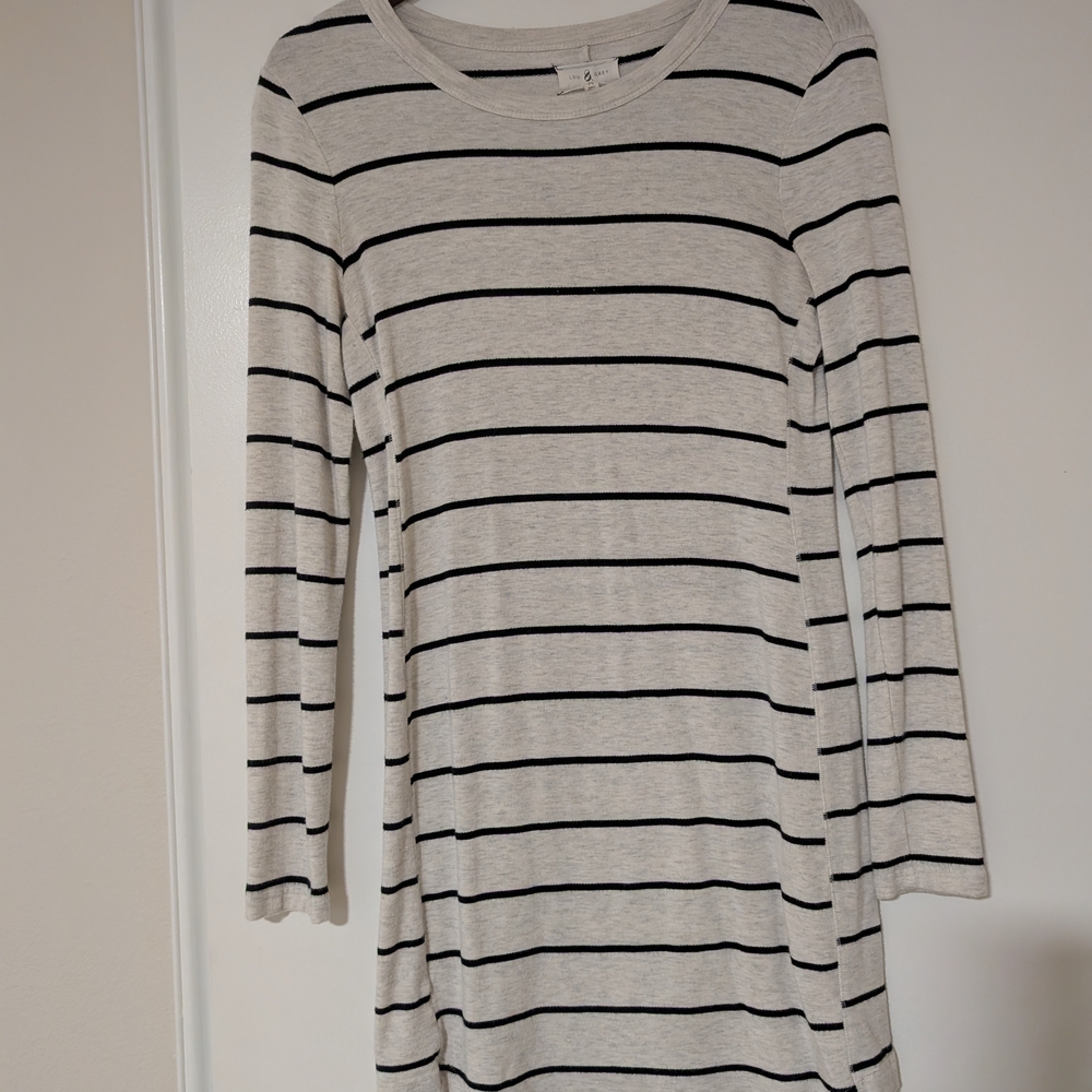 Lou & Grey Cream and Black Striped Top